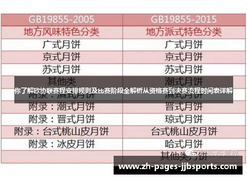你了解欧协联赛程安排规则及比赛阶段全解析从资格赛到决赛流程时间表详解